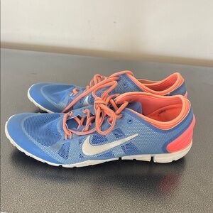 Nike Blue and Coral Training Shoes